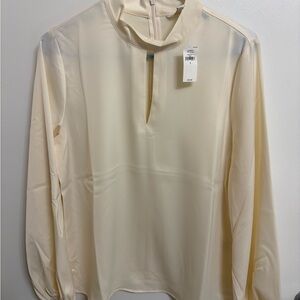 NWT Banana Republic Cream Blouse size S